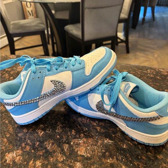 nike shoes with rhinestone swoosh